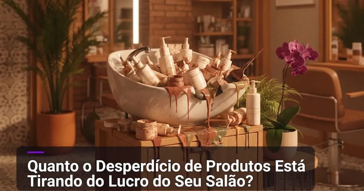 Quanto o Desperdício de Produtos Está Tirando do Lucro do Seu Salão?