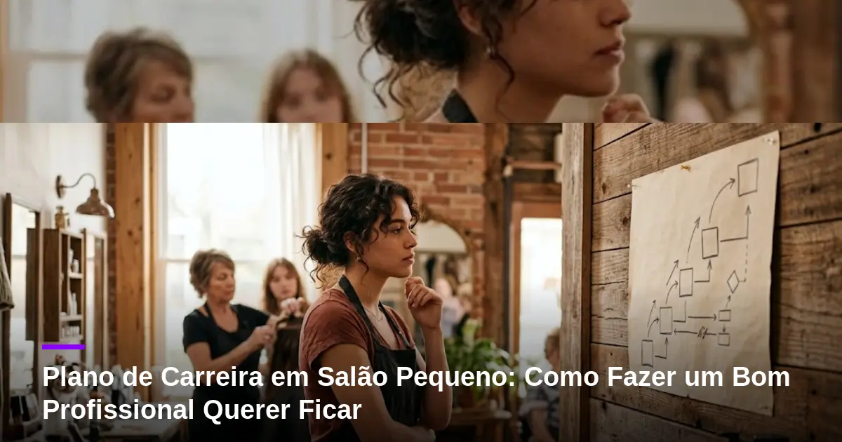 Plano de Carreira em Salão Pequeno: Como Fazer um Bom Profissional Querer Ficar